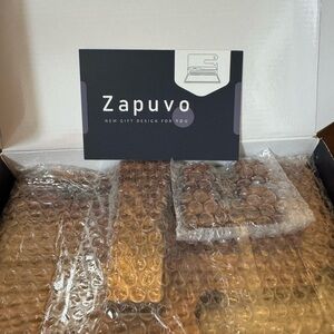 Zapuvo Wood Docking Station Nightstand Organizer. New